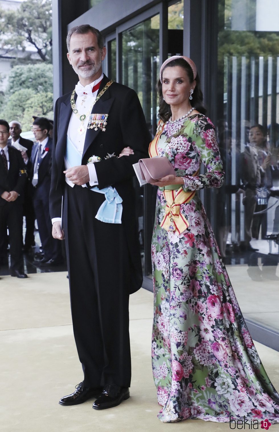 El Rey Felipe y la Reina Letizia en la entronización de Naruhito de Japón