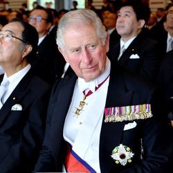 El Príncipe Carlos en la ceremonia de entronización de Naruhito de Japón