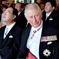 El Príncipe Carlos en la ceremonia de entronización de Naruhito de Japón