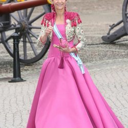 La Infanta Elena en la boda de Victoria de Suecia y Daniel Westling en 2010