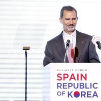 El Rey Felipe en la inauguración de un congreso de negocios en Corea del Sur