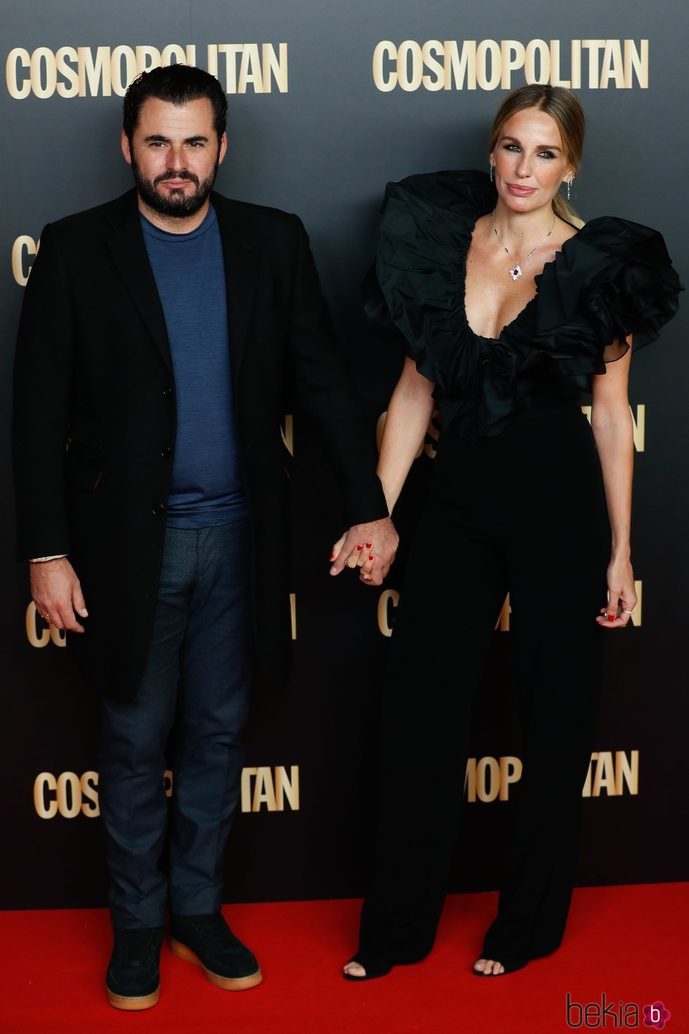Carola Baleztena y Emiliano Suárez en el photocall de los Premios Cosmopolitan 2019
