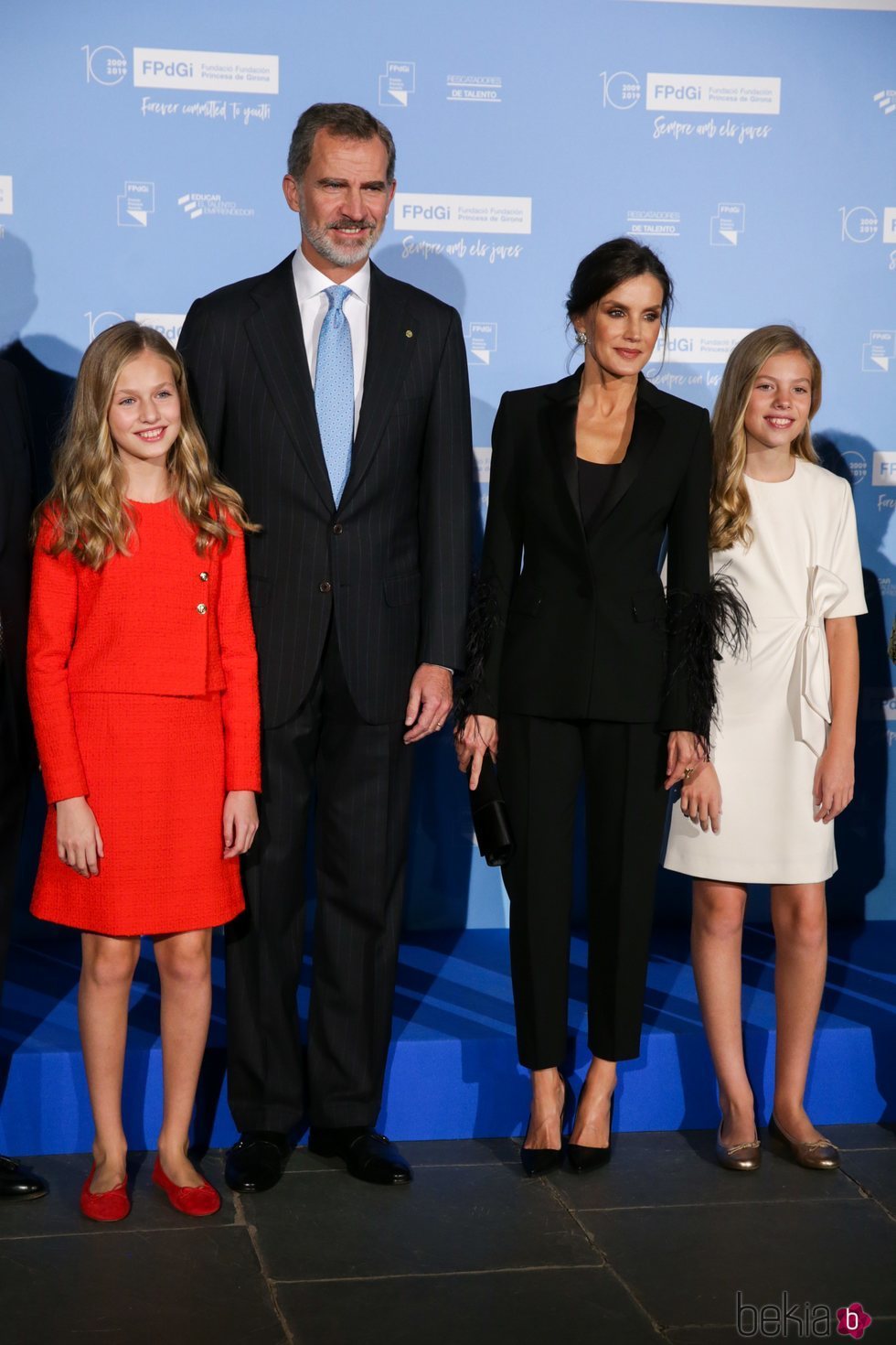 Los Reyes Felipe y Letizia, la Princesa Leonor y la Infanta Sofía en los Premios Princesa de Girona 2019