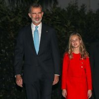 El Rey Felipe y la Princesa Leonor a su llegada a los Premios Princesa de Girona 2019