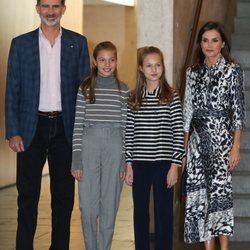 Los Reyes Felipe y Letizia, la Princesa Leonor y la Infanta Sofía en los actos de los Premios Fundación Princesa de Girona 2019