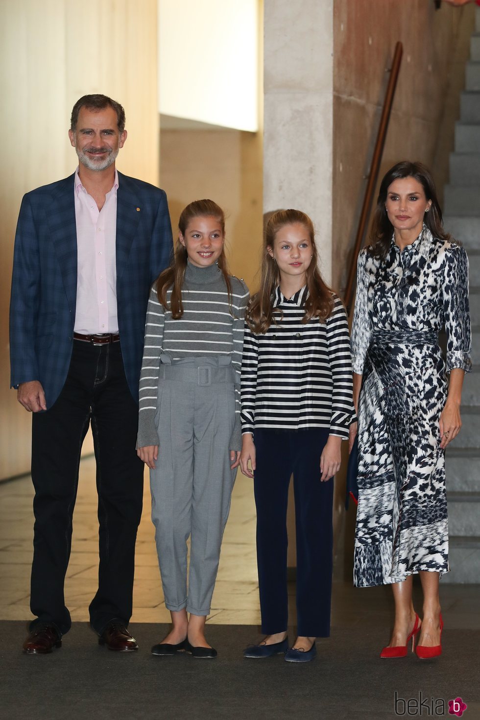 Los Reyes Felipe y Letizia, la Princesa Leonor y la Infanta Sofía en los actos de los Premios Fundación Princesa de Girona 2019