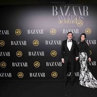 Pedro J. Ramírez y Cruz Sánchez en los premios Harper's Bazaar 2019