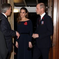El Príncipe Guillermo y Kate Middleton llegando al concierto por el Día del Recuerdo 2019