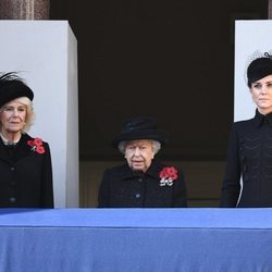 La Reina Isabel, Camilla Parker y Kate Middleton en el Día del Recuerdo 2019
