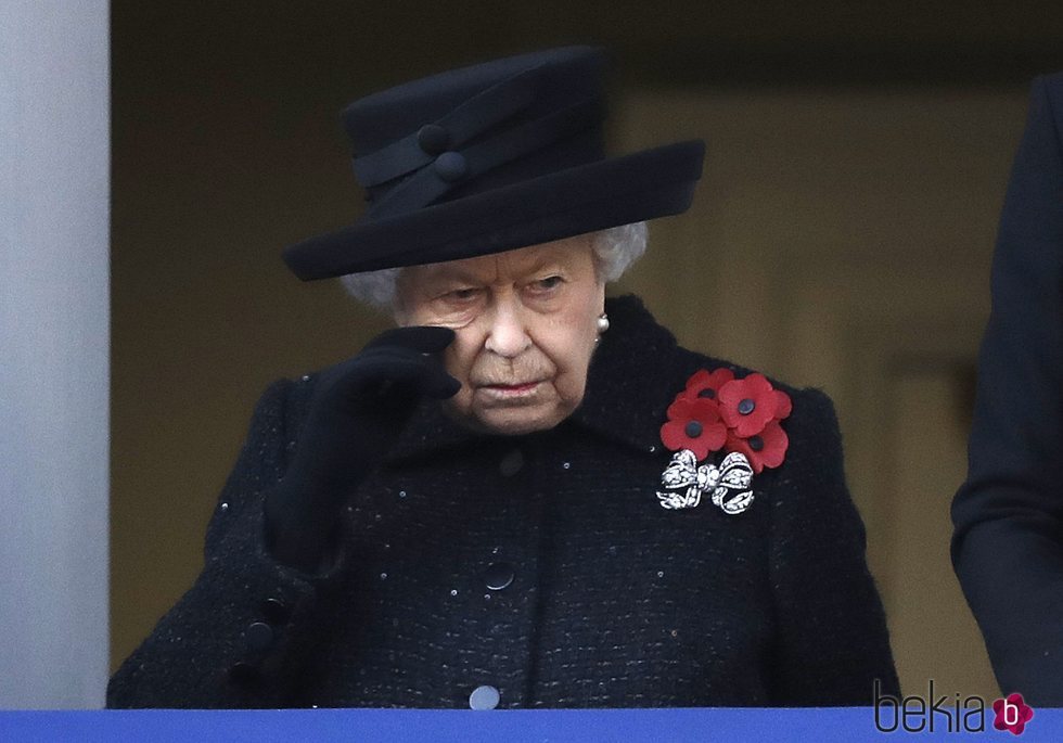 La Reina Isabel, emocionada en el Día del Recuerdo 2019