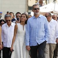 Los Reyes Felipe y Letizia en La Habana Vieja