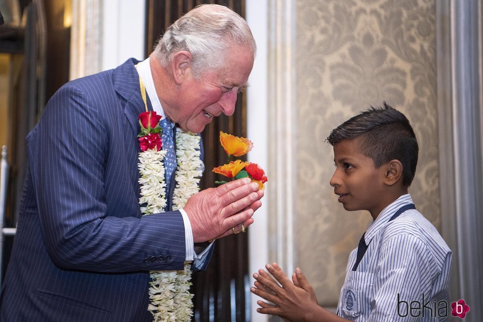 El Príncipe Carlos celebrando su 71 cumpleaños en su viaje oficial en la India