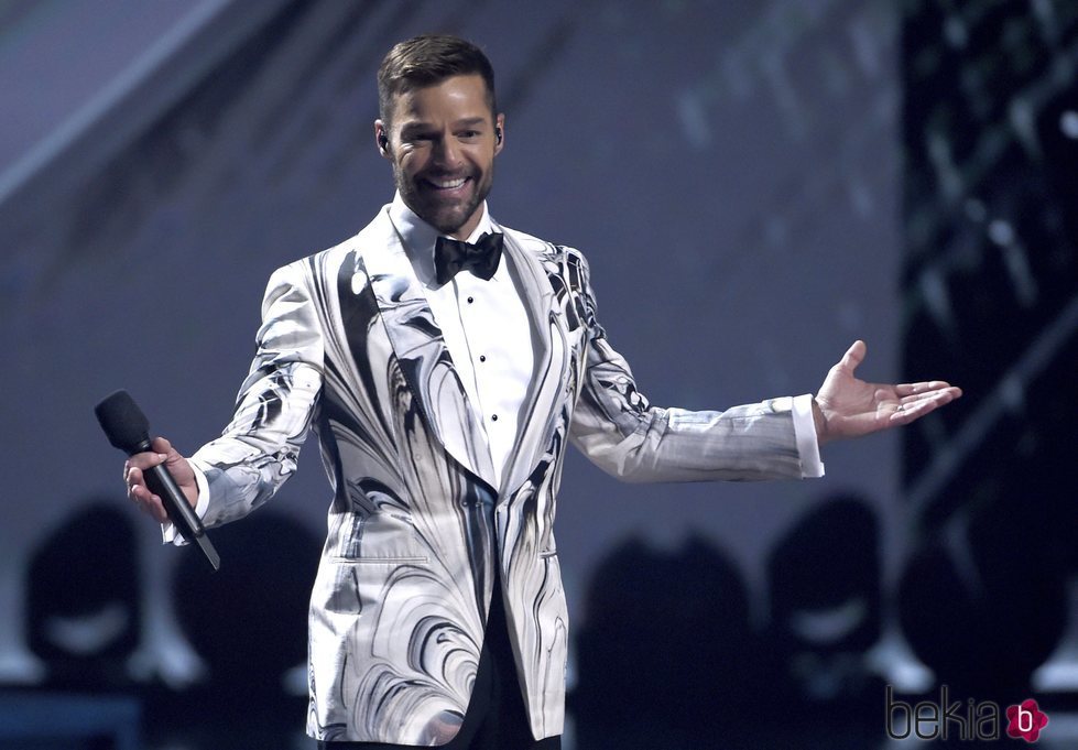 Ricky Martin presentando en la gala de los Premios Grammy Latino 2019