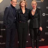 Kiko Hernández, María Casado y Belén Esteban en la alfombra roja de los Premios Iris 2019