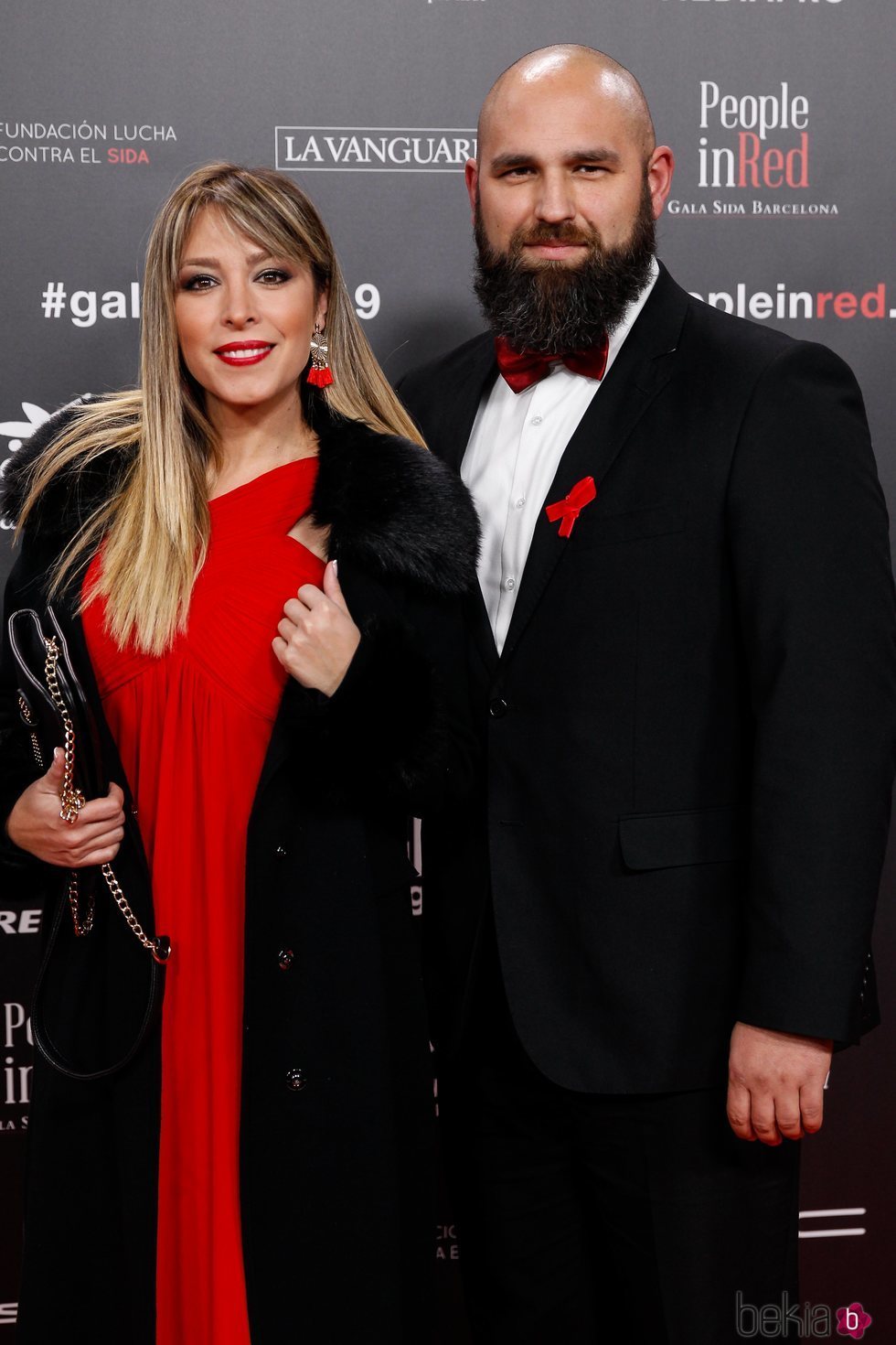 Gisela y su pareja en la gala People in Red 2019