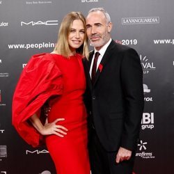Martina Klein y Alex Corretja en la gala People in Red 2019