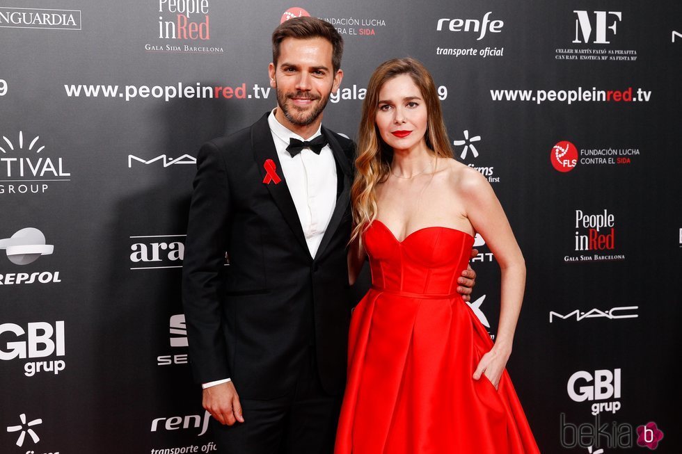 Marc Clotet y Natalia Sánchez en la gala People in Red 2019