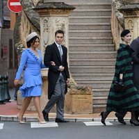 Pierre Casiraghi, Beatrice Borromeo, Alexandra de Hannover, Louis Ducruet y Marie Chevallier en el Día Nacional de Mónaco 2019