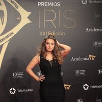 Carlota Boza en la alfombra roja de los Premios Iris 2019