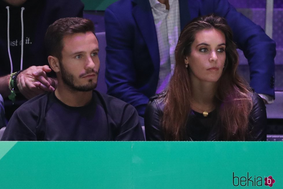 Saúl Ñíguez y Ona Carbonell en la Copa Davis 2019