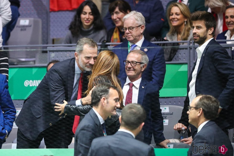 Shakira conoce al Rey Felipe en la Copa Davis 2019