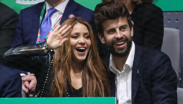 Shakira y Gerard Piqué, emocionados en la final de la Copa Davis 2019