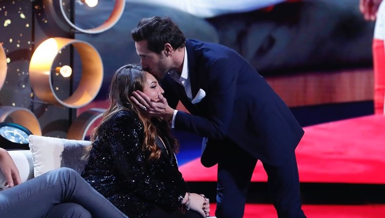 Antonio David Flores besa en la frente a Rocío Flores en la gala 12 de 'GH VIP 7'