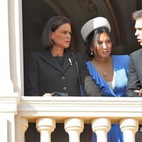 Estefanía de Mónaco, Louis Ducruet y Marie Chevallier en el Día Nacional de Mónaco 2019