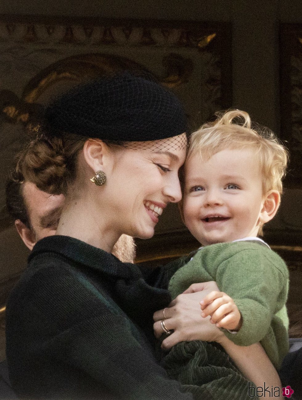 Beatrice Borromeo y su hijo Francesco Casiraghi, muy sonrientes en el Día Nacional de Mónaco 2019