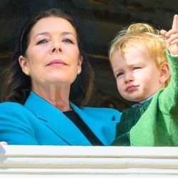 Carolina de Mónaco y su nieto Francesco Casiraghi en el Día Nacional de Mónaco 2019