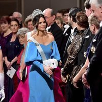 Sofia Hellqvist en la entrega de los premios Nobel 2019