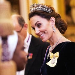 Kate Middleton, muy simpática en la recepción al cuerpo diplomático en el Palacio de Buckingham