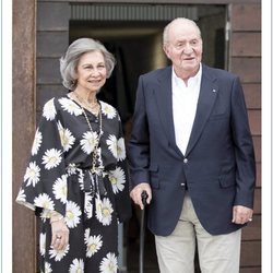 Los Reyes Juan Carlos y Sofía en la felicitación de Navidad 2019