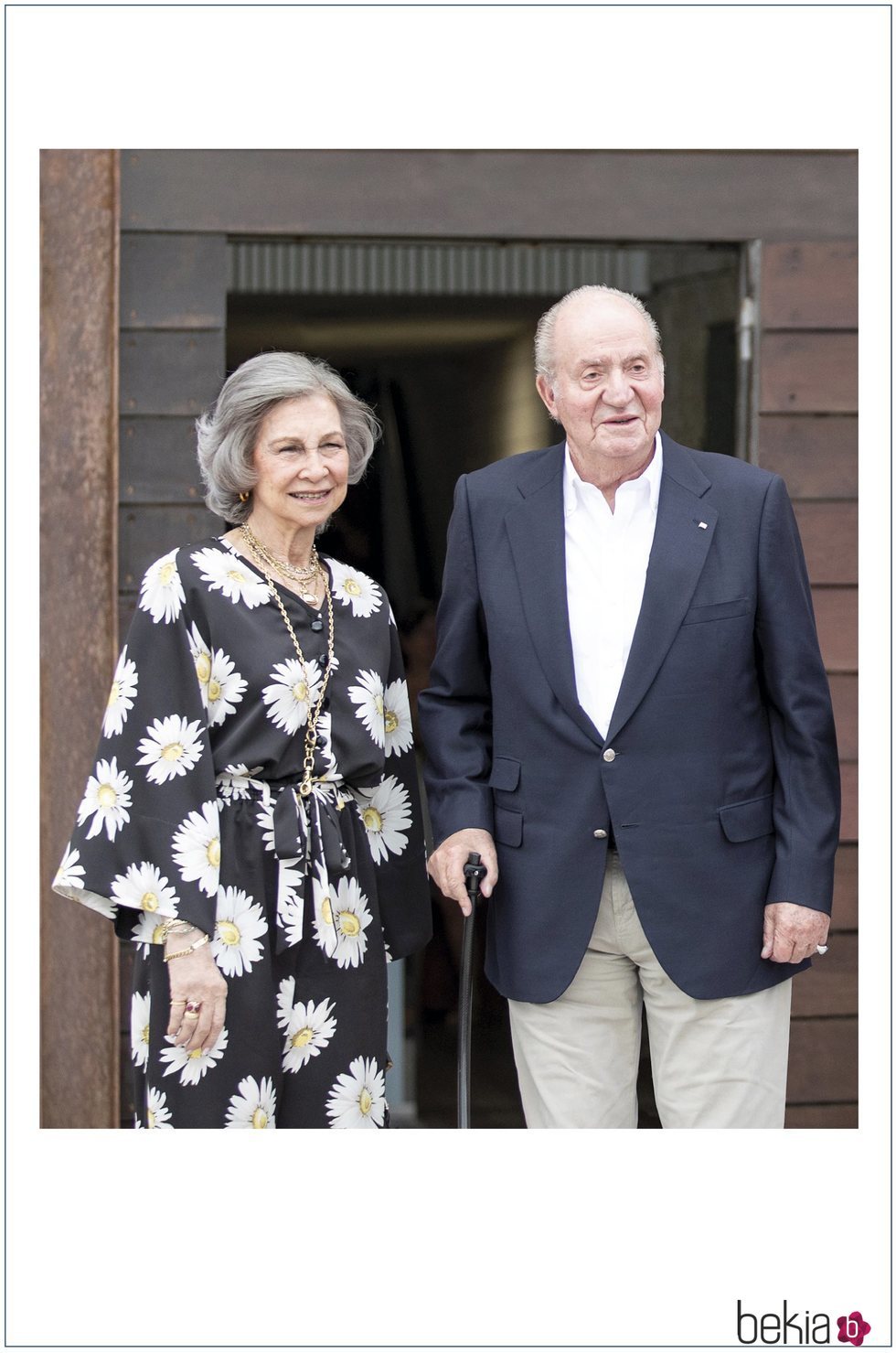 Los Reyes Juan Carlos y Sofía en la felicitación de Navidad 2019