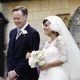 Lily Allen y Sam Cooper el día de su boda