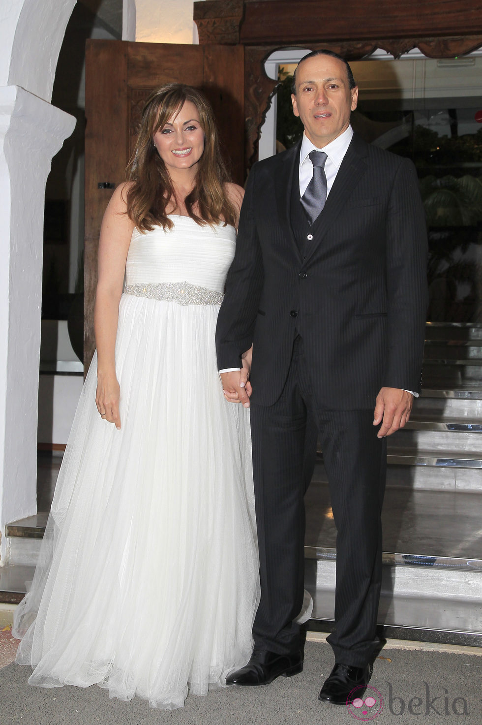 Carmen Morales y Luis Guerra el día de su boda