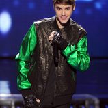 Justin Bieber en la final de 'Factor X' en Estados Unidos