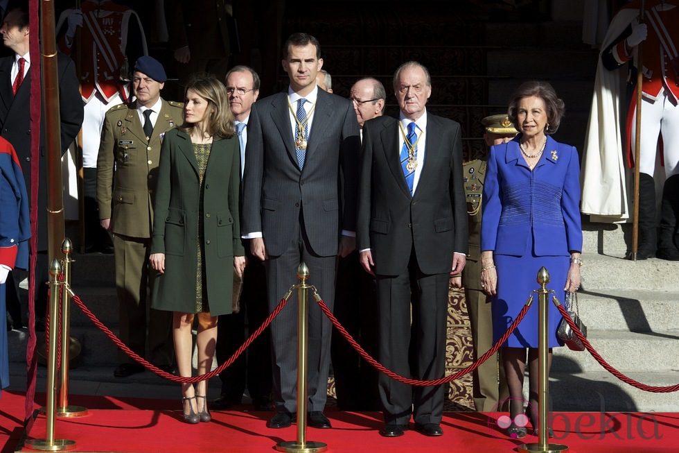 Los Príncipes de Asturias y los Reyes en la apertura de la X Legislatura