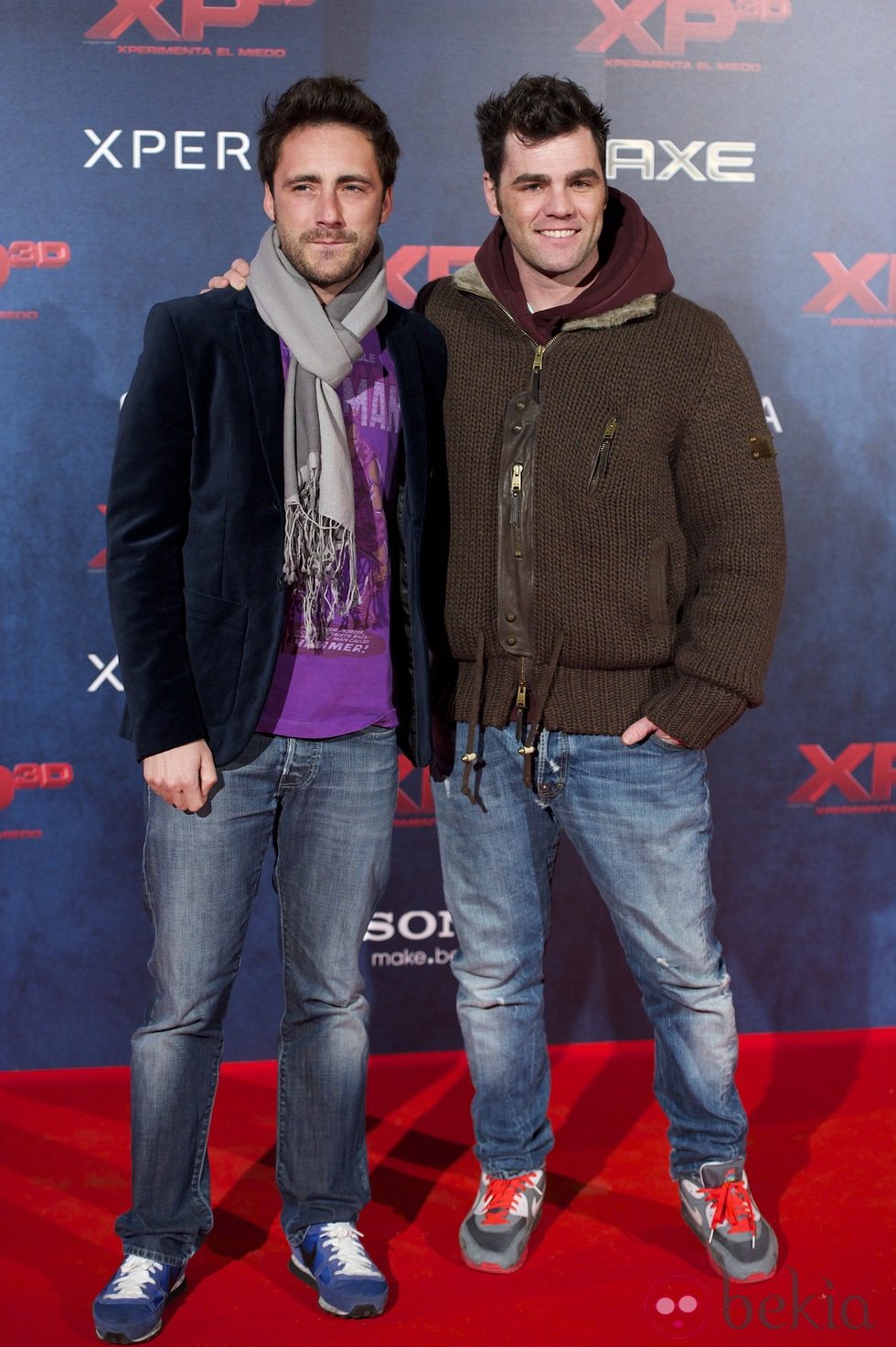 Fonsi Nieto y Gelete Nieto en el estreno de XP3D en Madrid