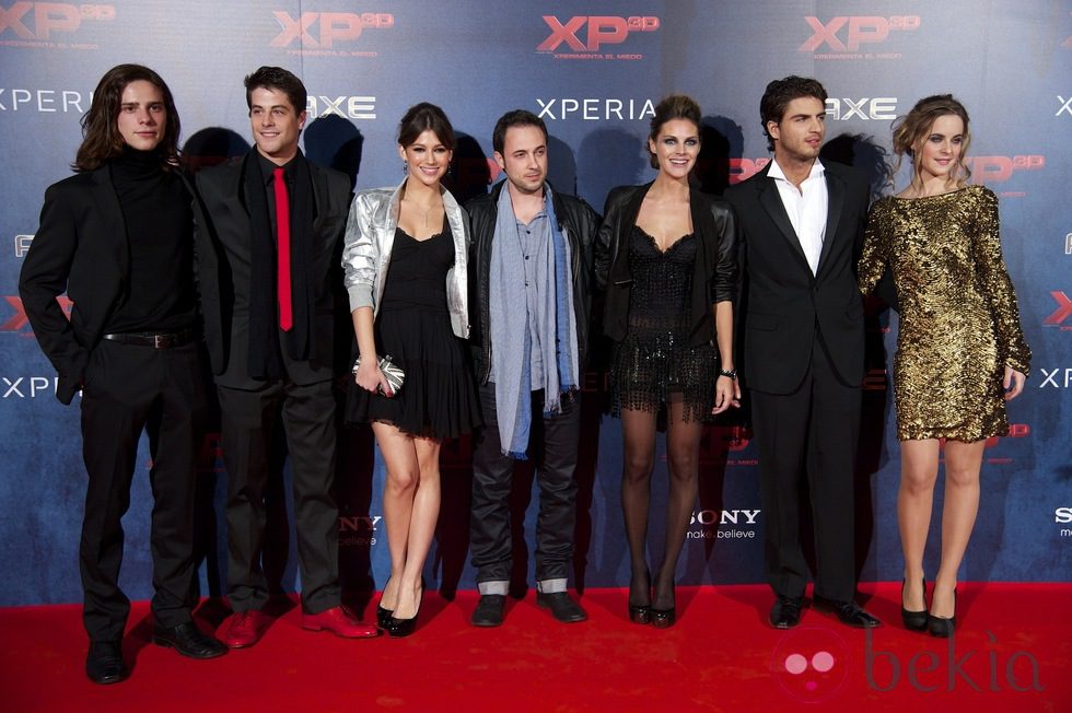 Todo el elenco de XP3D en su estreno en Madrid