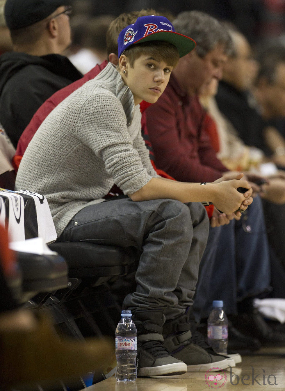 Justin Bieber asiste a un partido de Baloncesto