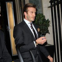 David Beckham con su hija Harper Seven en Nochevieja
