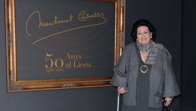 Montserrat Caballé en el 50 aniversario de su debut