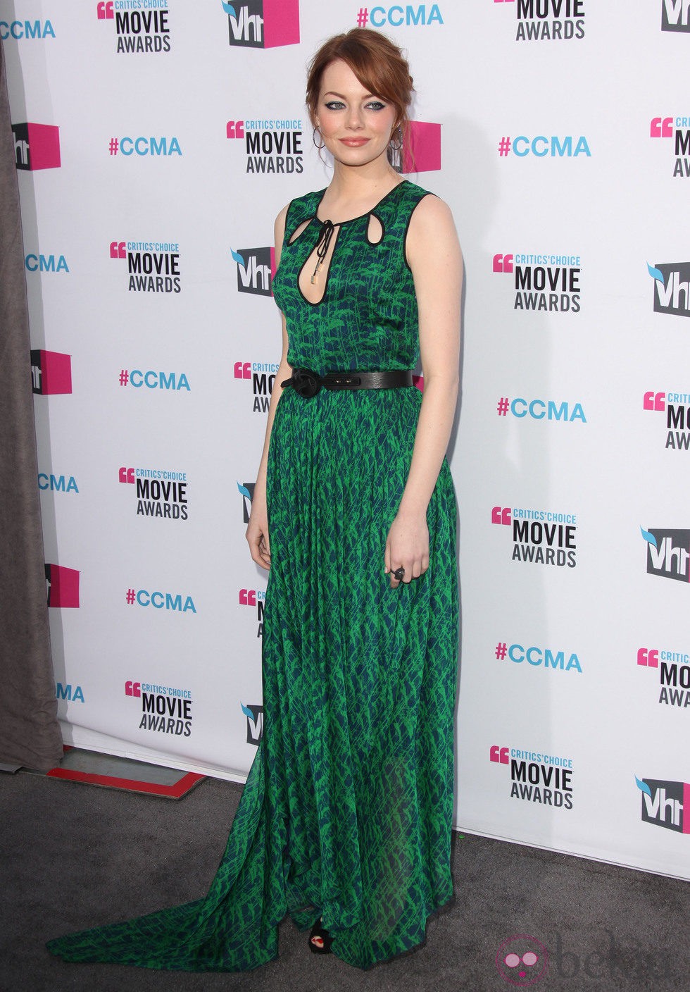 Emma Stone en los premios Critics Choice 2012