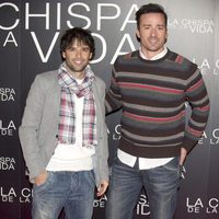 Raúl Peña y Pablo Puyol en el estreno de 'La chispa de la vida'