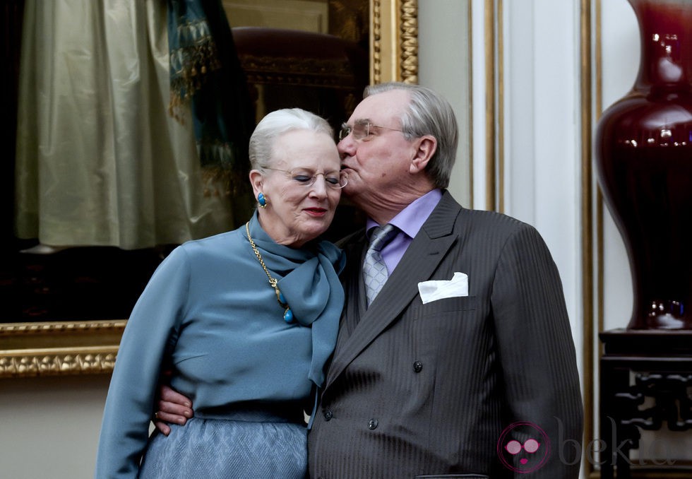 La Reina Margarita de Dinamarca y el Príncipe Enrique