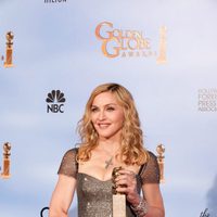 Madonna con su Globo de Oro 2012