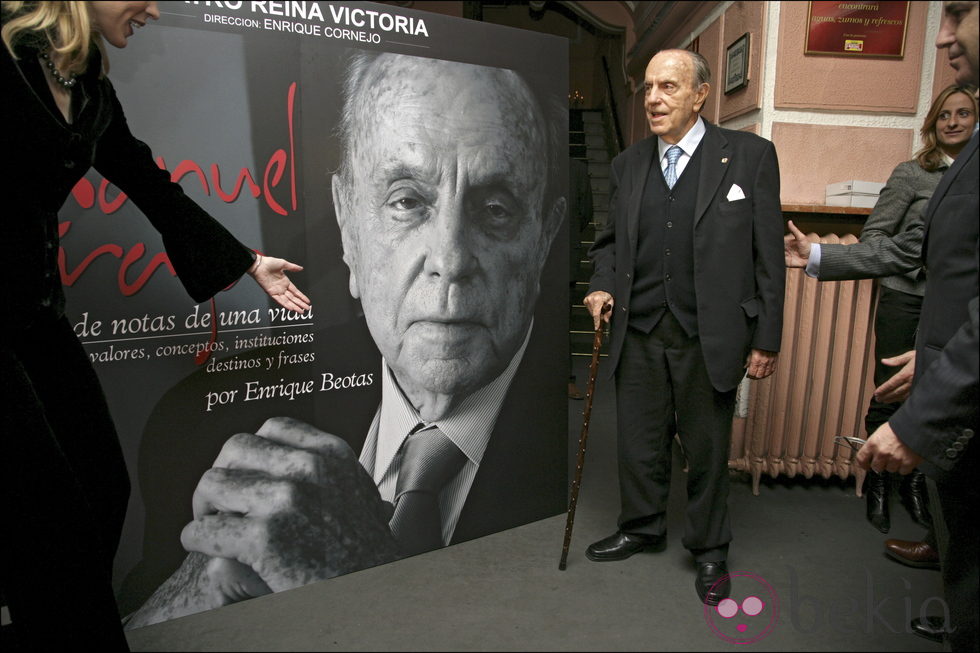 Manuel Fraga en la presentación de su biografía