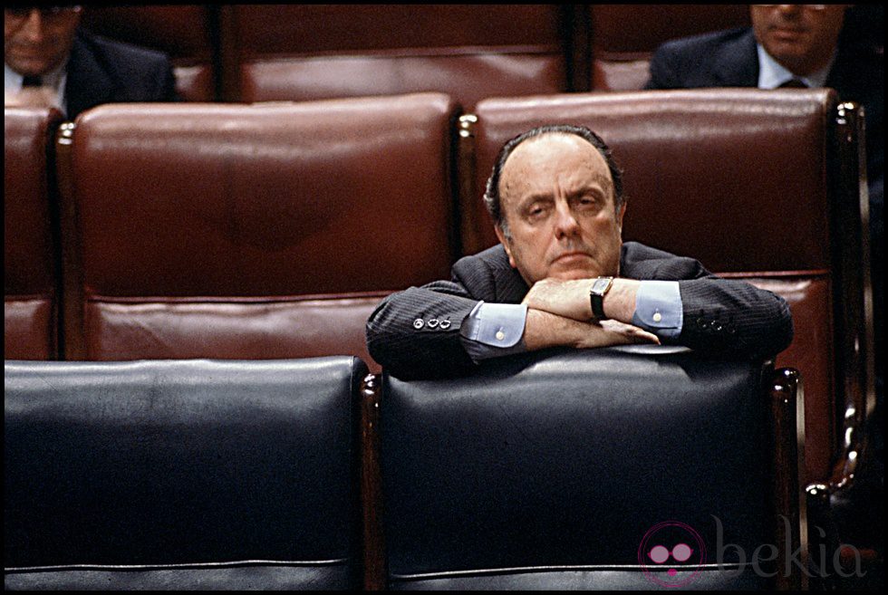 Manuel Fraga en el Congreso de los Diputados en 1988