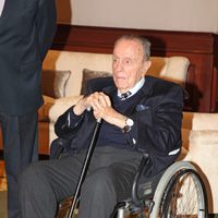 Manuel Fraga en silla de ruedas